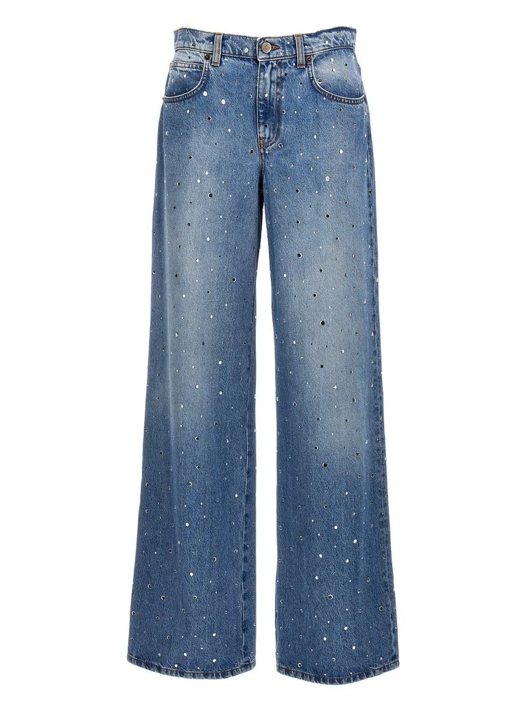 GIUSEPPE DI MORABITO Giuseppe Di Morabito Wide-Leg Embellished Jeans 1