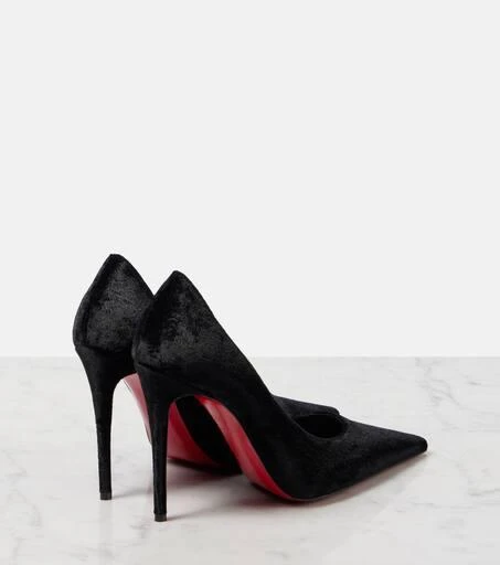 Christian Louboutin Kate Max 100 velvet pumps 2