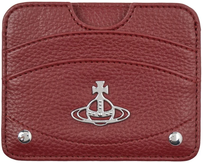 Card Holder Vivienne Westwood Mens Wallet With Coin Holder Red
