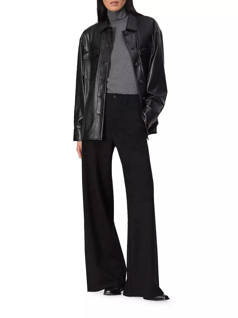 Rag & Bone Camilla Faux Leather Shirt Jacket 2