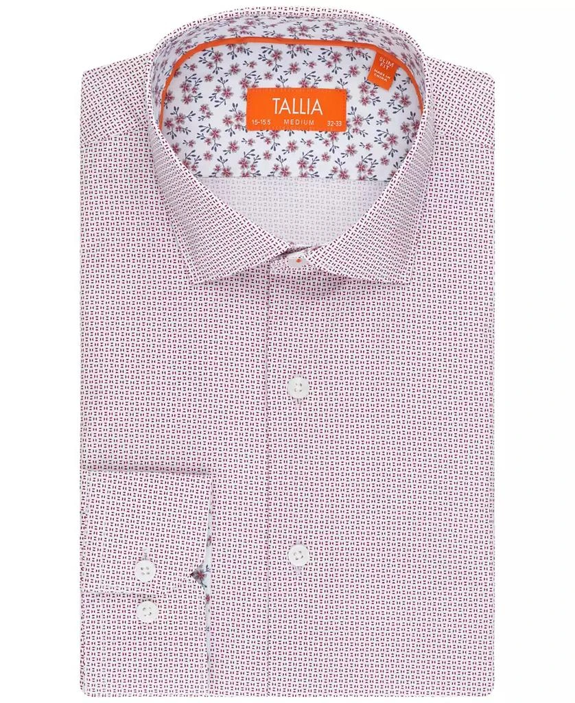 Tallia Men's Slim-Fit Micro-Geo Dress Shirt 7