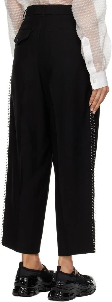 Noir Kei Ninomiya Black Safety Pin Trousers 3