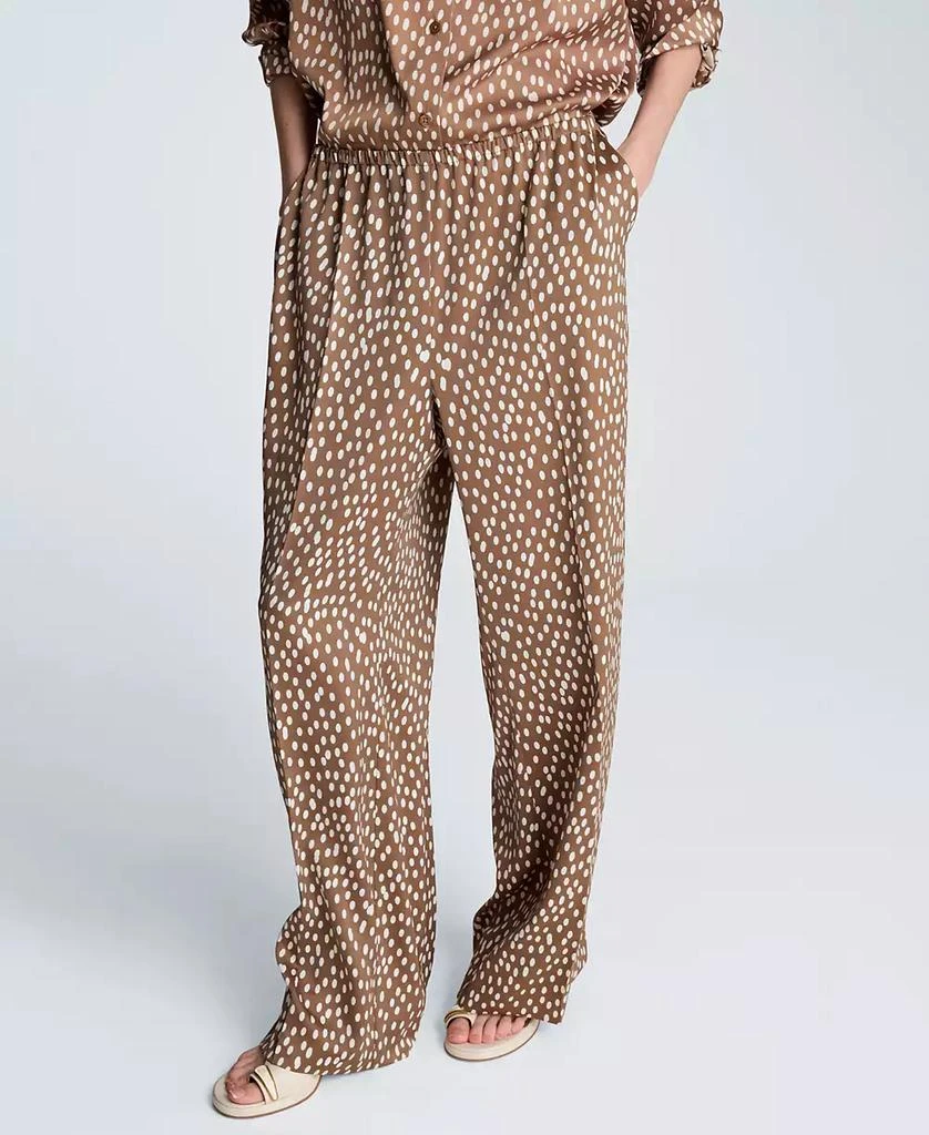 Kenneth Cole Women
s Polka Dot Mid-Rise Trousers