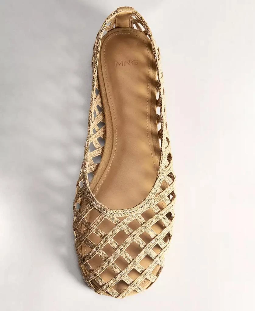 Mango Women's Natural Fiber Ballerinas Shoes 4