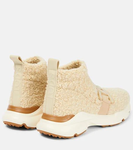 Tod's Faux shearling slip-on sneakers 3