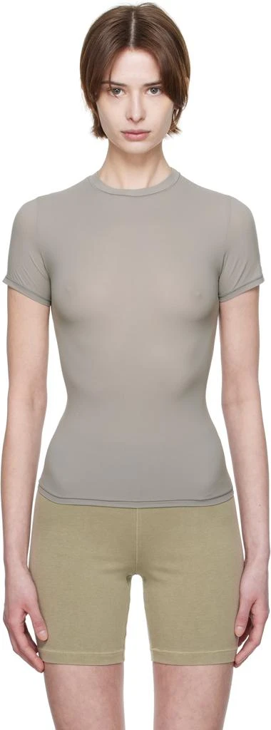 SKIMS Gray Fits Everybody T-shirt 1