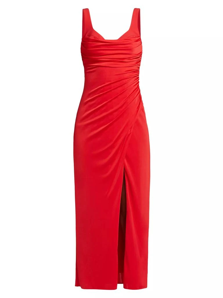 Monique Lhuillier Mae Gathered Jersey Maxi Dress 1