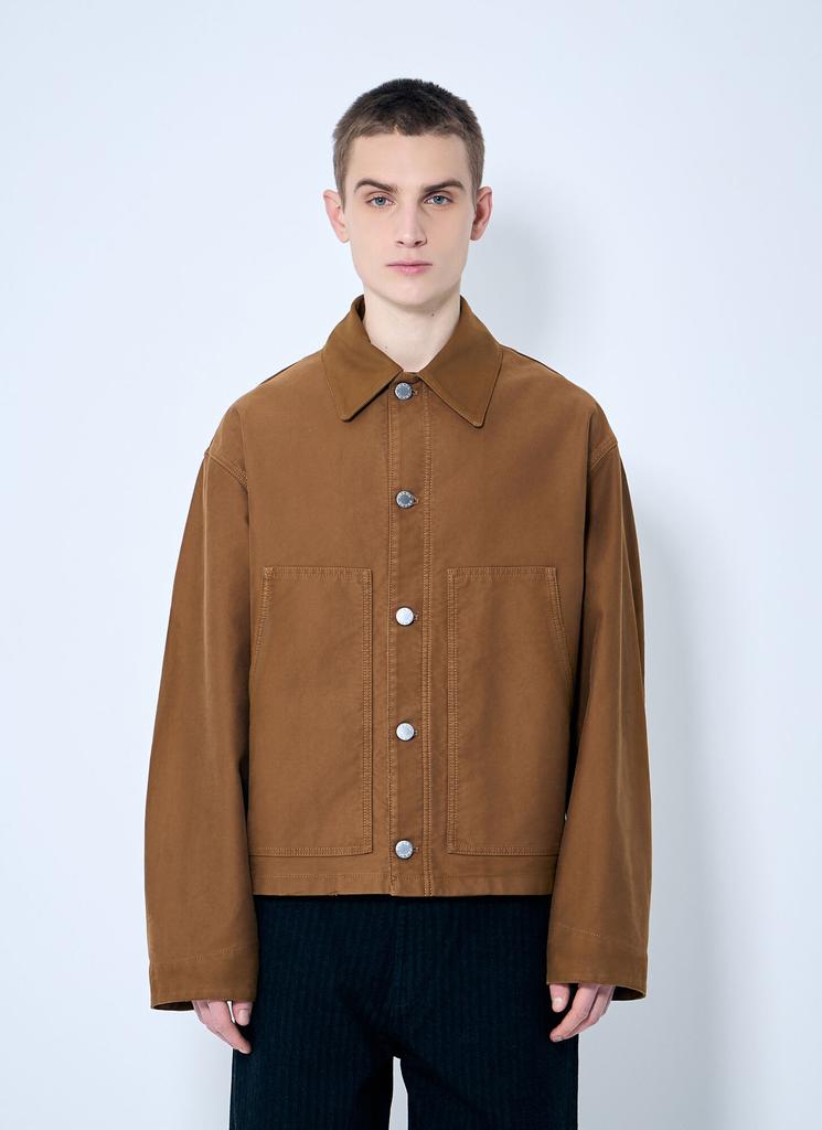 ジャケット PRADA FW25 Prada Cotton Jacket (29T181SOOO 157N F0027) Prada Cotton Twill Jacket - Jackets - BeyondStyle