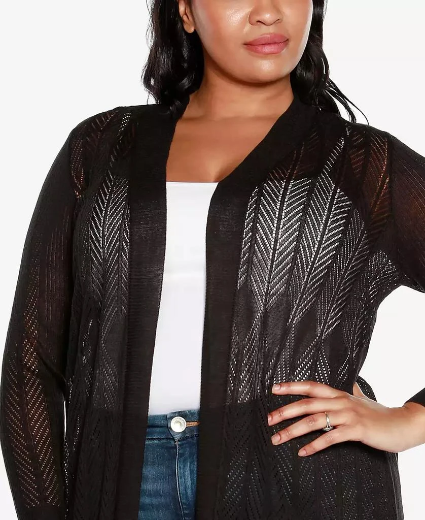 Belldini Plus Size Lightweight Duster Cardigan Sweater 3
