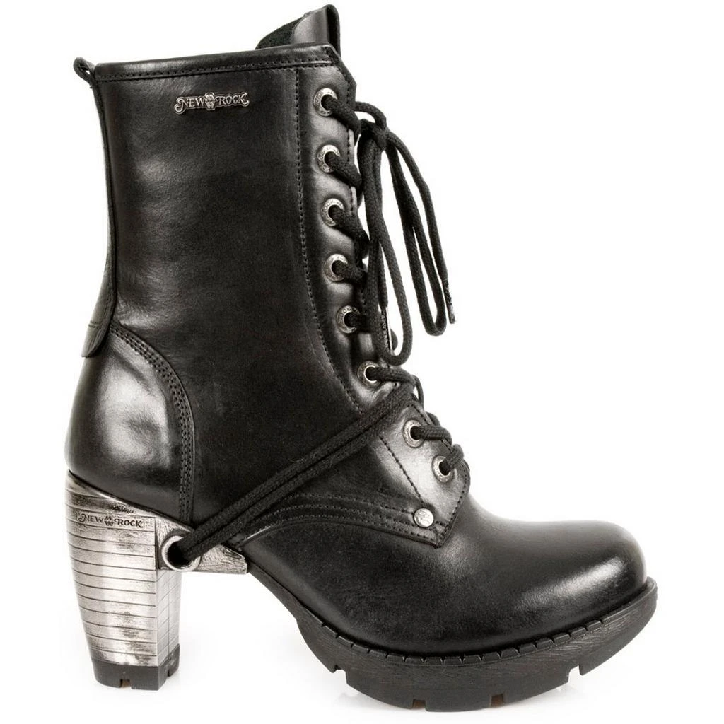 NewRock TR001-S1 Leather Gothic Punk Boots 1
