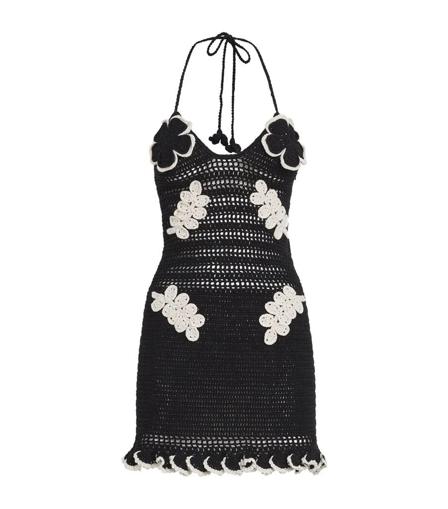 white christmas dresses CORAL CROCHET CUTOUT MIDI DRESS – PatBO