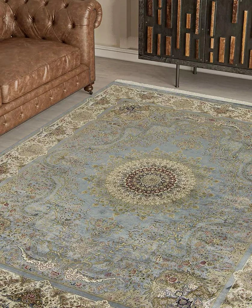 Kenneth Mink Majestic Elegance Tabriz 2'3" x 10' Runner Area Rug 3