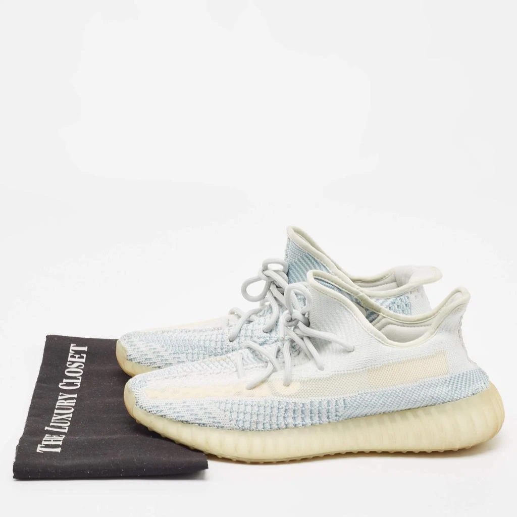 YEEZY Yeezy x Adidas Blue/White Knit Fabric Boost 350 V2 Cloud White Sneakers Size 43 1/3 9