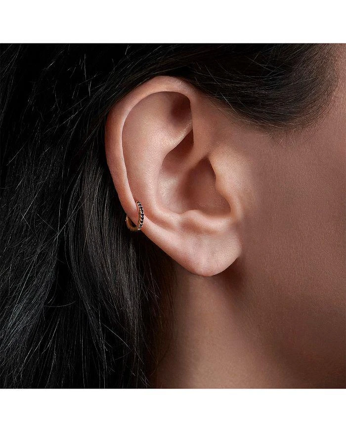 Maria Tash 18K Yellow Gold 18K Yellow Gold & Black Diamond Eternity Earring, 0.10 tcw 2