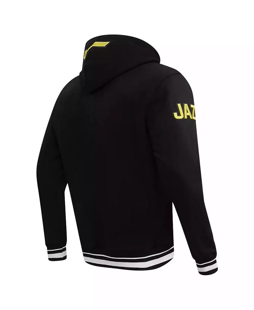 Pro Standard Men's Black Utah Jazz Script Tail Pullover Hoodie 4