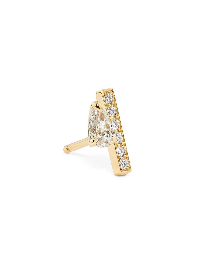 Repossi Serti Sur Vide 18K Rose Gold & 0.32 TCW Diamond Single Stud Earring 1