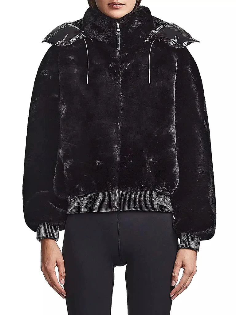 RUDSAK Tori Faux-Fur Zip-Up Bomber Jacket 3