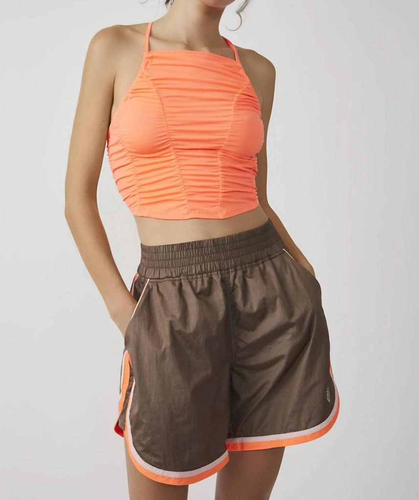 Free People Shirr Enough Cami In Neon Coral 1