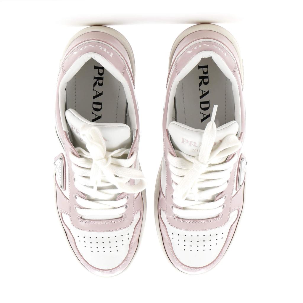 Prada Women's Downtown Low-Top Sneakers Leather