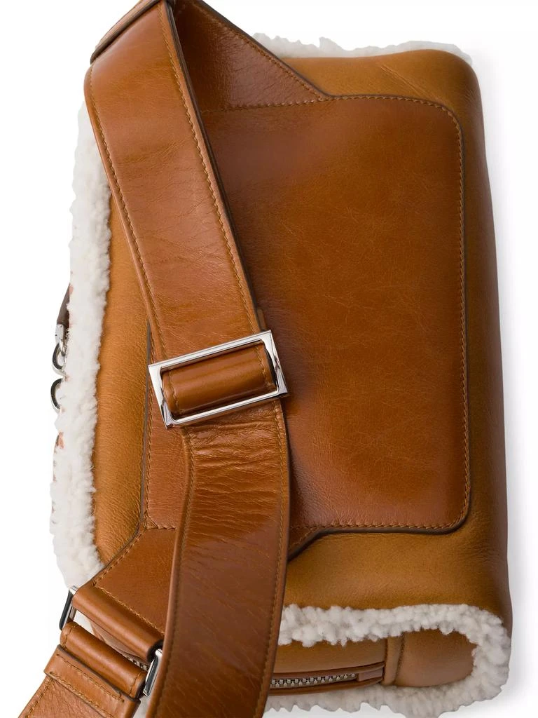 Prada Shearling Shoulder Bag 4