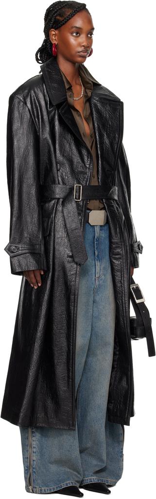 LU'U DAN Black Jiman Leather Coat