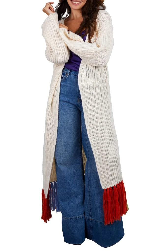 SAACHI Rainbow Tassel Duster Cardigan 1