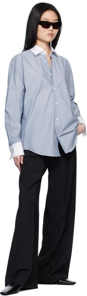 FILIPPA K Blue Cotton Tuxedo Shirt 4