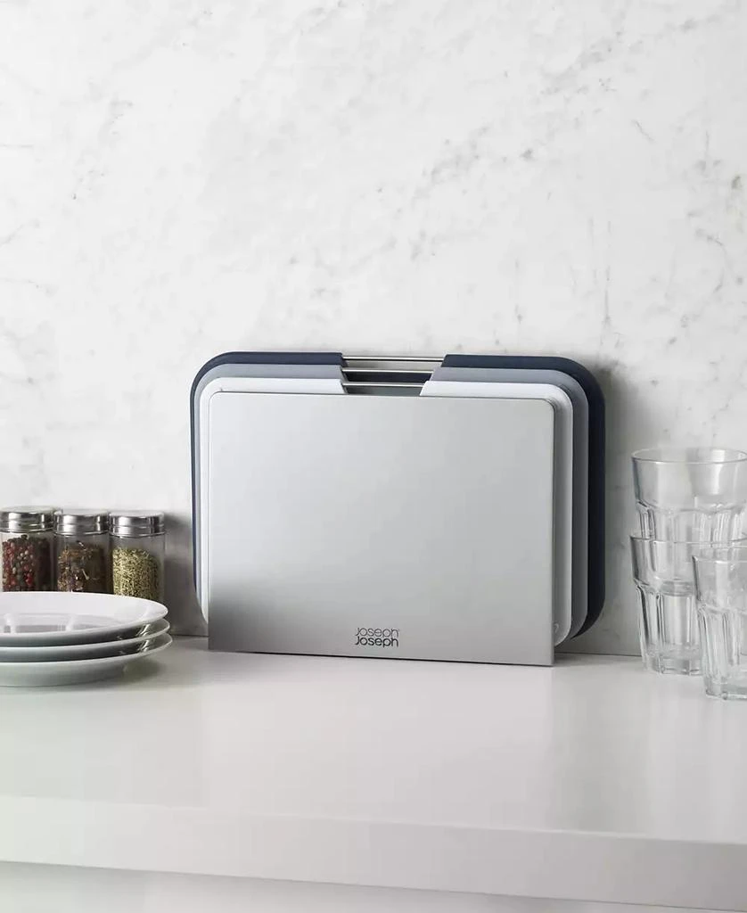 Joseph Joseph Nest Boards 3-Piece Chopping Board Set with Storage Stand 4