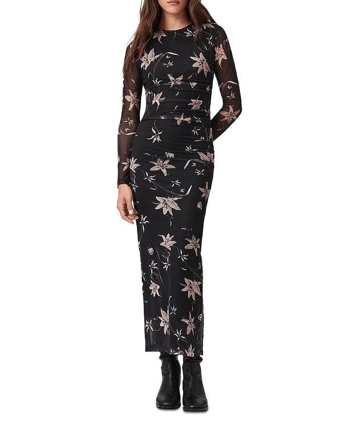 knee length dresses for ladies All Leopard Bodycon Mesh Dress