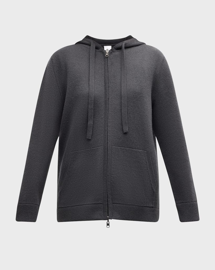 TSE Cashmere Cashmere Reversible Zip-Front Hoodie