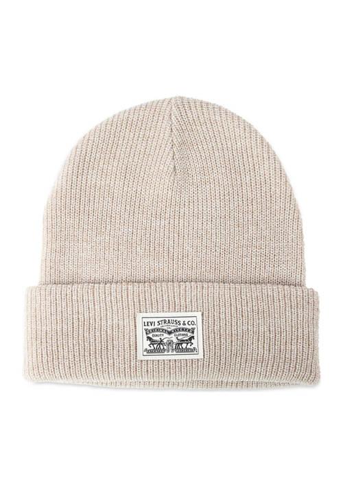 Levi's Cardigan Stitch Logo Patch Beanie Hat