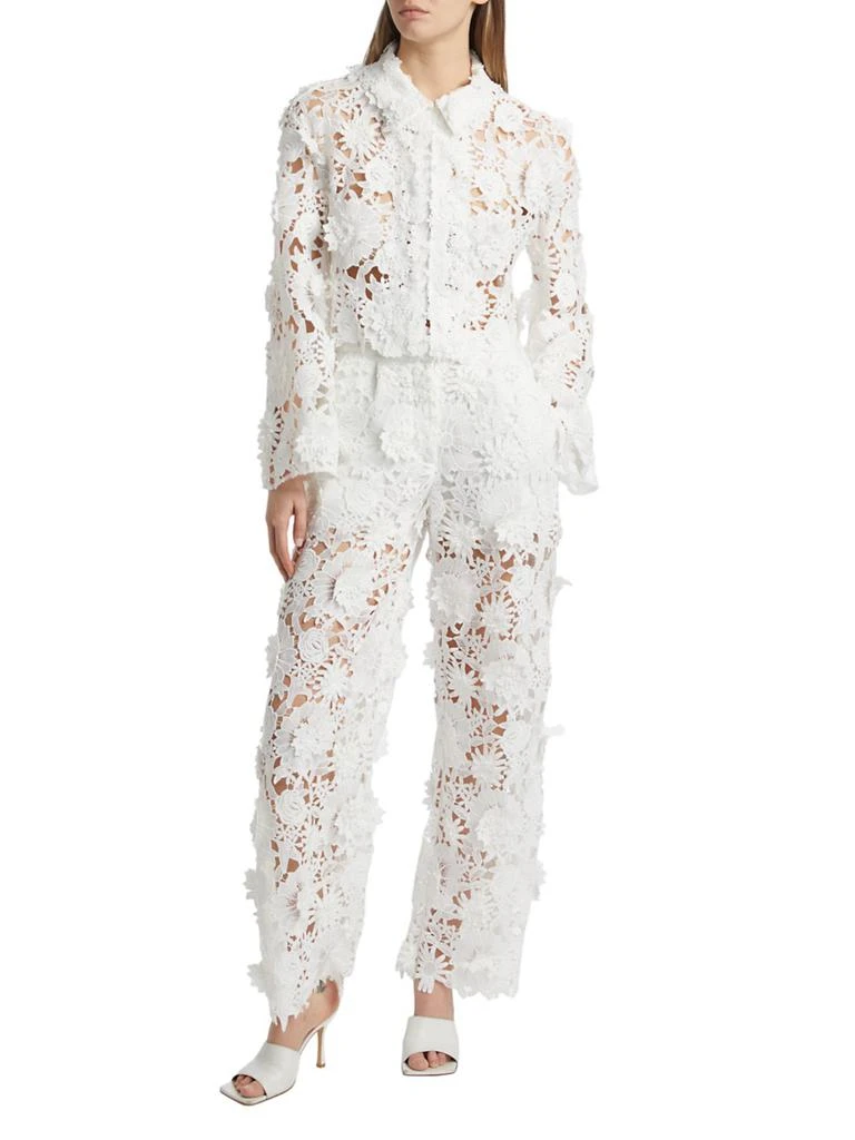 Aknvas Audrey Lace Bell-Sleeve Crop Jacket 2