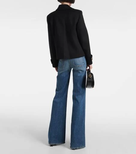 Nili Lotan Ornella cropped wool peacoat 3
