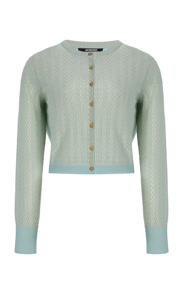 Jacquemus Jacquemus - Marino Knitted Cardigan - Blue - FR 40 - Moda Operandi 1