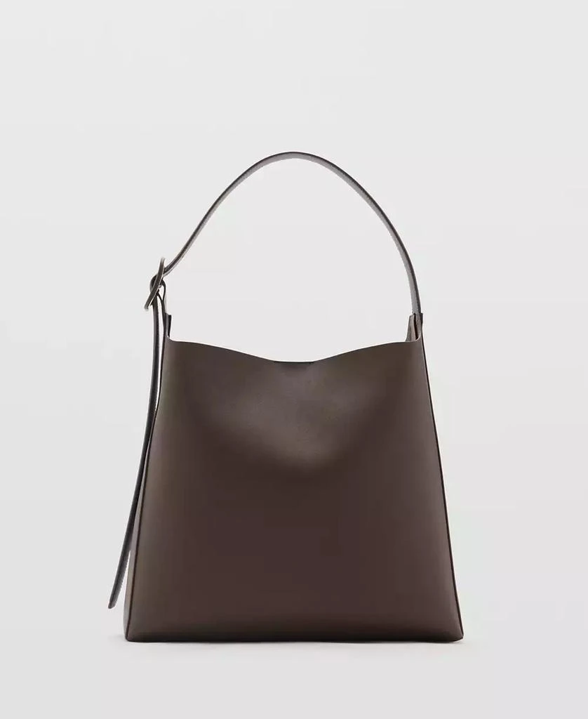 Mango Women's Buckle Detail Shopper Bag 5