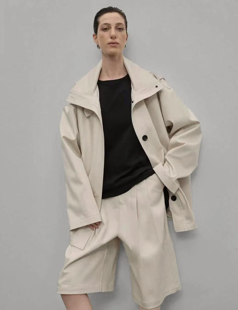 Pixie Market Oversized Cropped Trench Coat 5