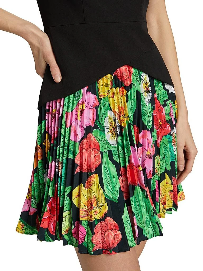 Milly Haddy Tulip Rosette Pleated Minidress 6