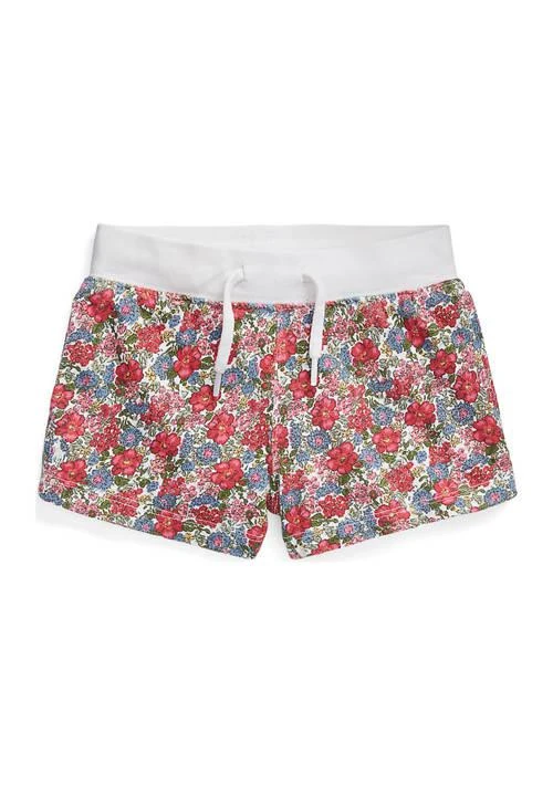 Ralph Lauren Lauren Childrenswear Girls 4 6X Floral Spa Terry Shorts 1
