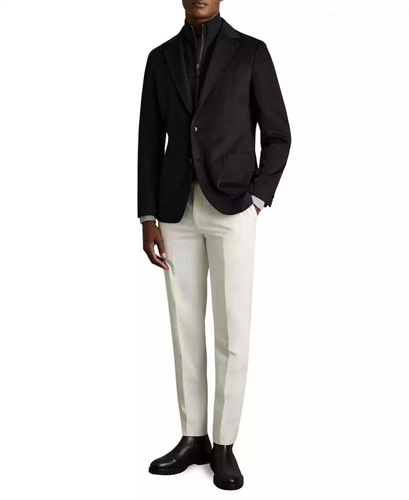 REISS Men
s Tailored-Fit Single-Breasted Blazer With Gilet Insert 2
