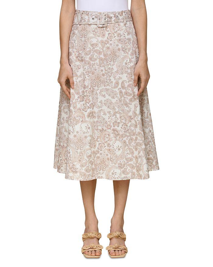 Bagatelle Paisley Midi Skirt