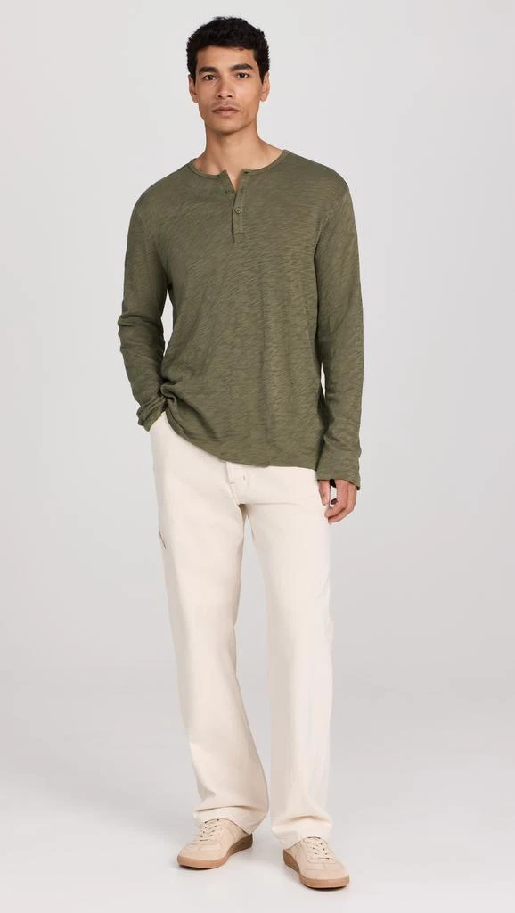 ATM Anthony Thomas Melillo Slub Jersey Destroyed Wash Henley 4