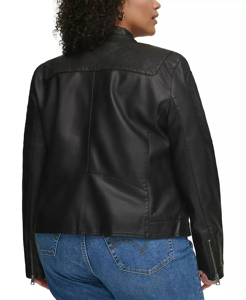 Levi's Plus Size Faux Leather Motocross Racer Jacket 4