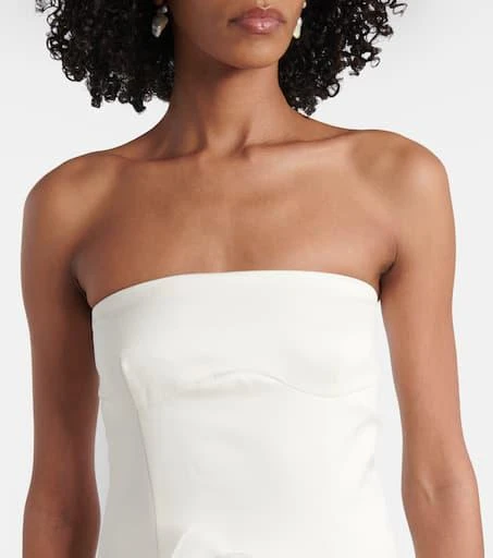 ROTATE Birger Christensen Bridal floral-appliqué midi dress 4