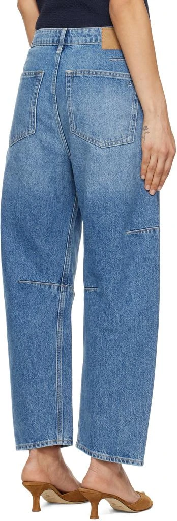 Rag & Bone Blue Charlie Ankle-Length Barrel Jeans 3