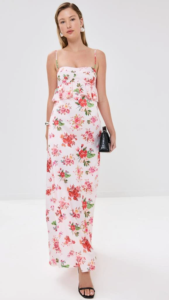 Kika Vargas Scarlet Dress Pink Rose Silk 4