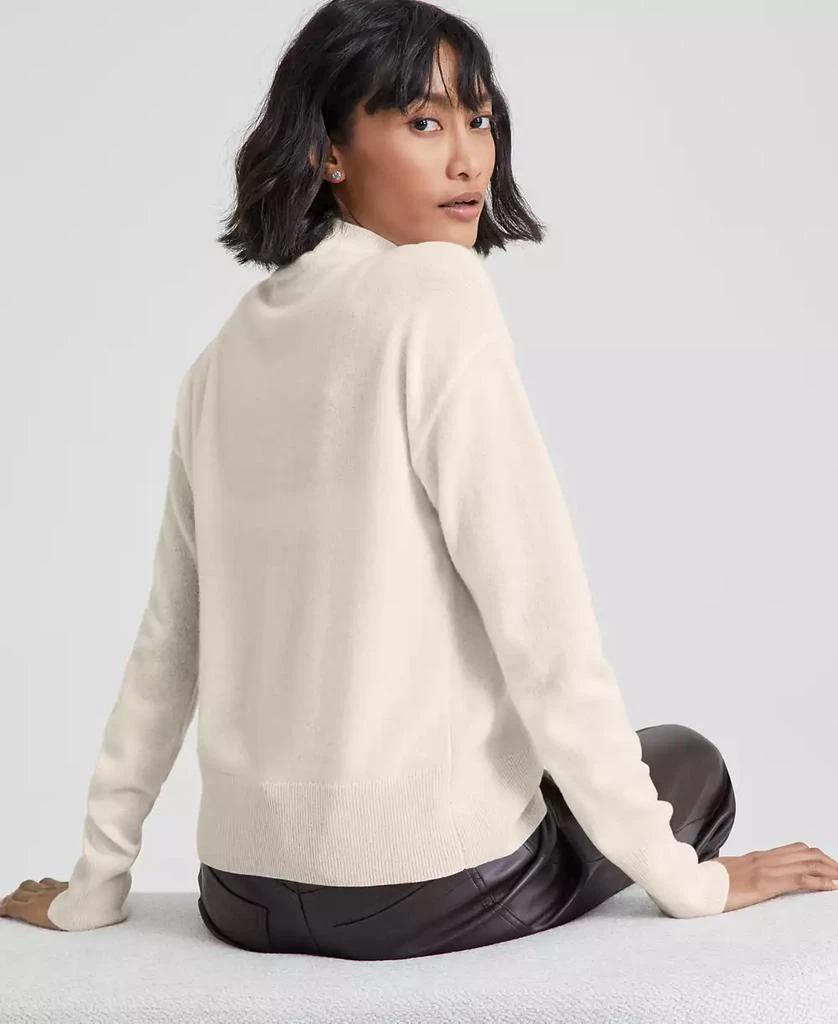 Charter Club Petite Cashmere Mock-Neck Long-Sleeve Sweater, Created for Macy's 2