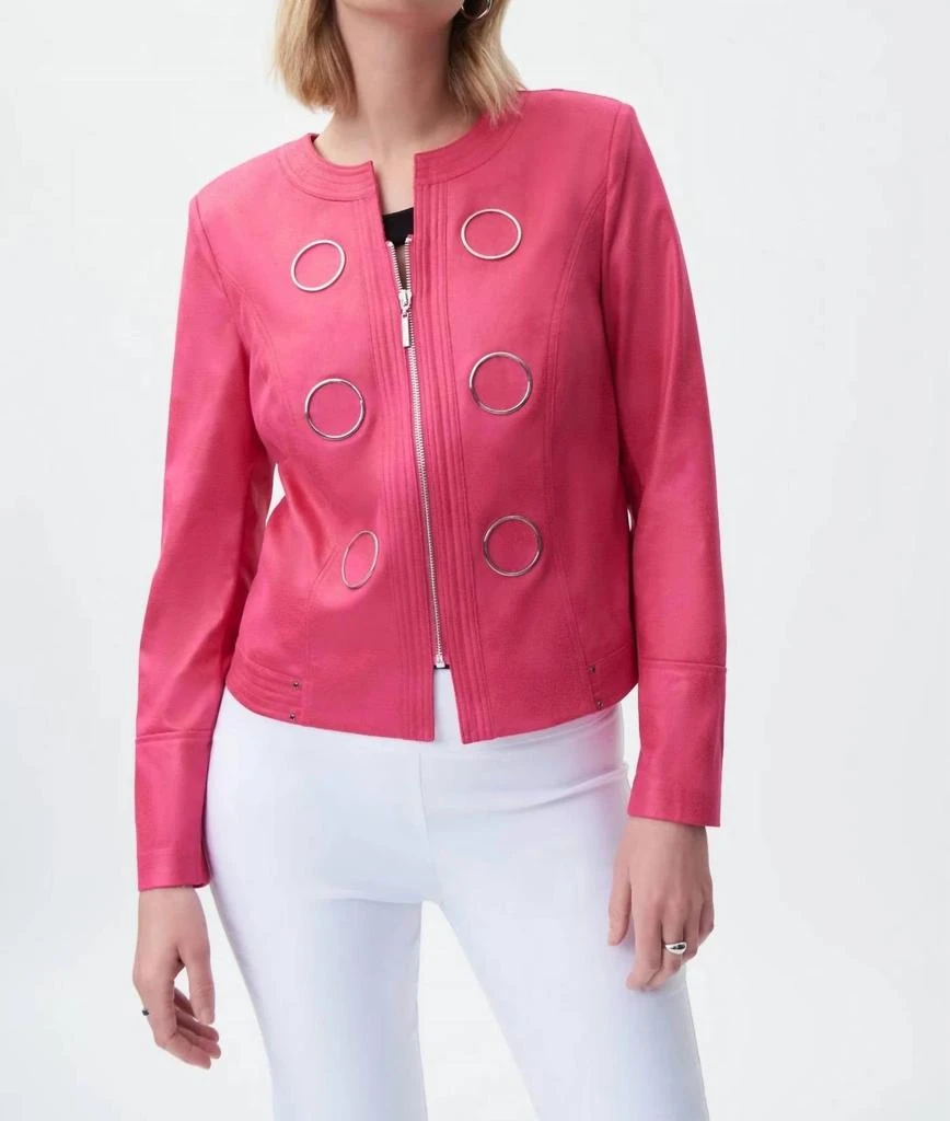 JOSEPH RIBKOFF Joseph Ribkoff - Hardware Circles Collarless Blazer
