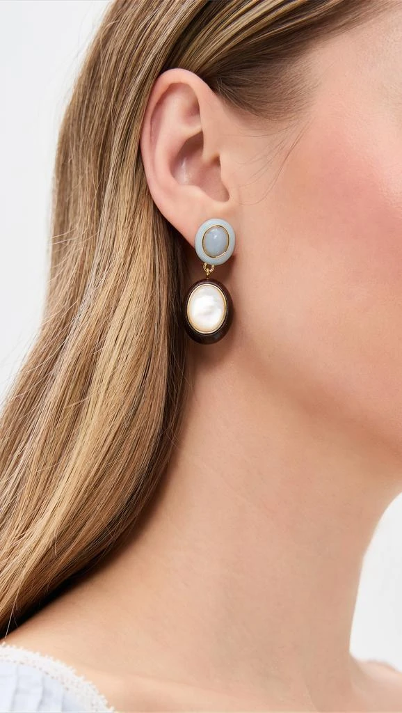 Lizzie Fortunato Papaya Earrings In Pearl 2