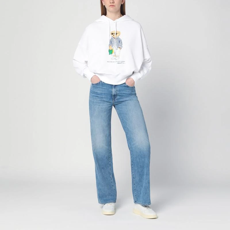 Ralph Lauren White Polo Bear hoodie 2