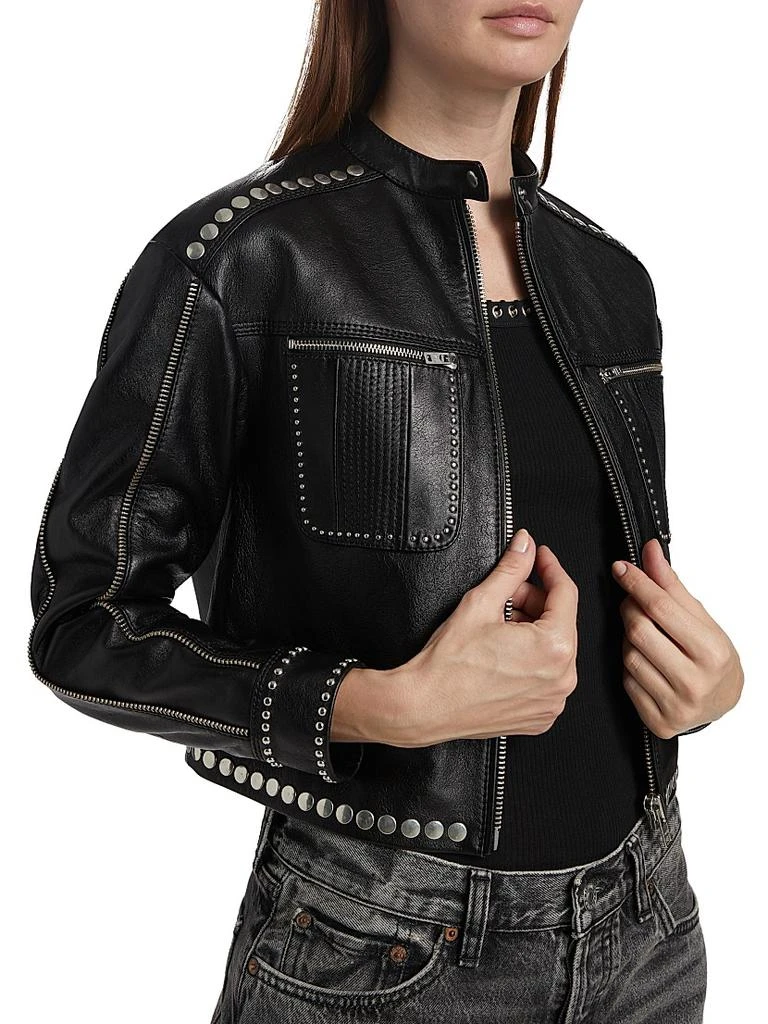 Re/Done Studded Leather Biker Jacket 6